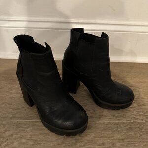 black angle boots